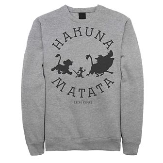 Juniors Lion King Hakuna Matata Silhouette Fleece Top