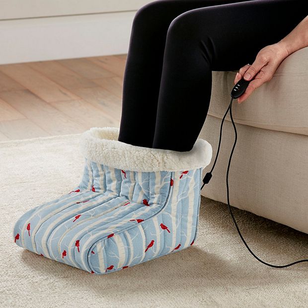Micro Flannel Printed Heated Footwarmer