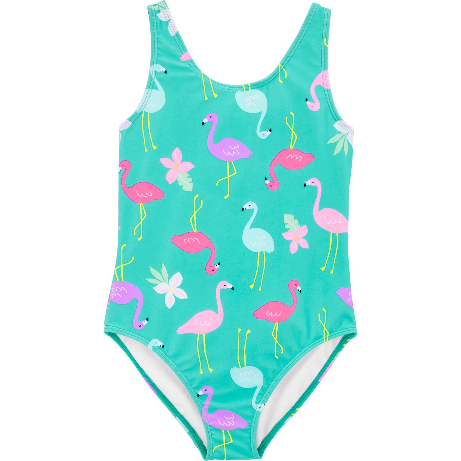 flamingo bathing suit girl