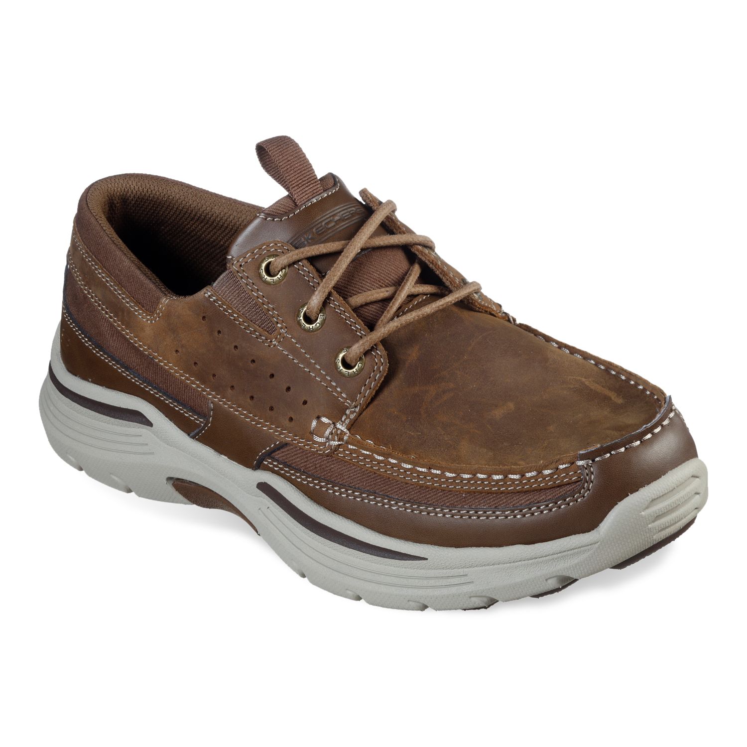 skechers leather boat shoes