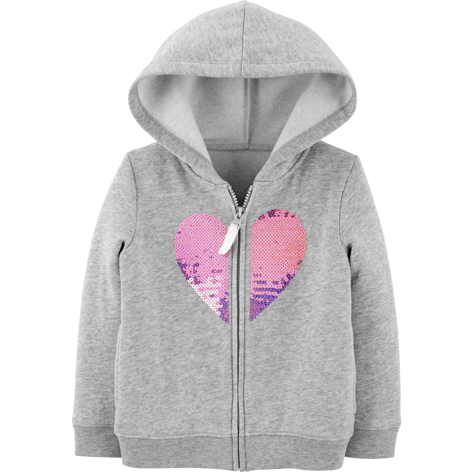 girls fleece zip up hoodie