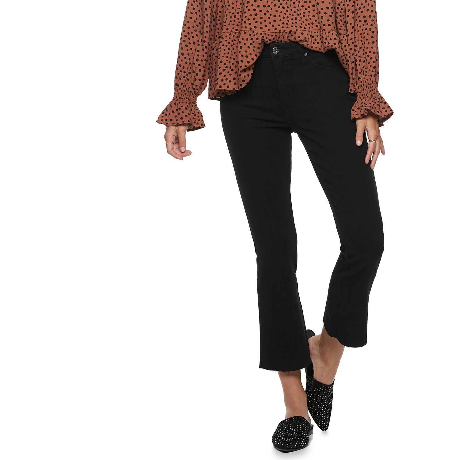 kick flare high waisted jeans