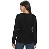 Women's Croft & Barrow Cable Boatneck Sweater