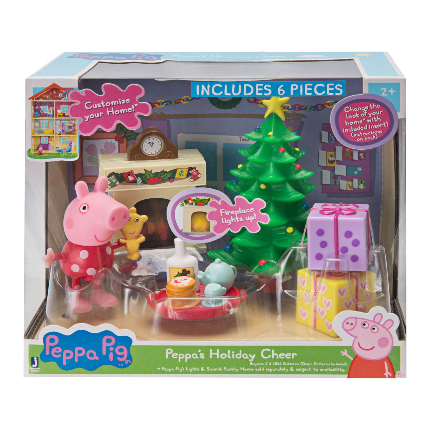 Peppa pig little rooms holiday deco playset new arrivals