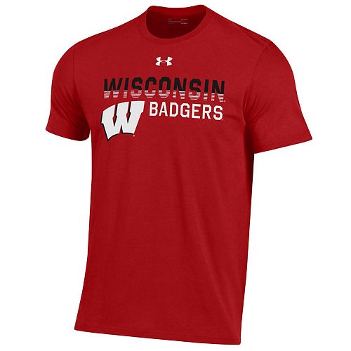 Men's NCAA Wisconsin Badgers Performance Cotton Short Sleeve Tee