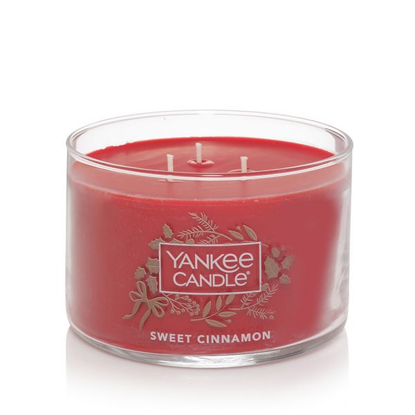 Yankee Candle Holiday Sweet Cinnamon 18 Oz 3 Wick Candle