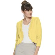 Women's Nina Leonard Scallop Trim Bolero