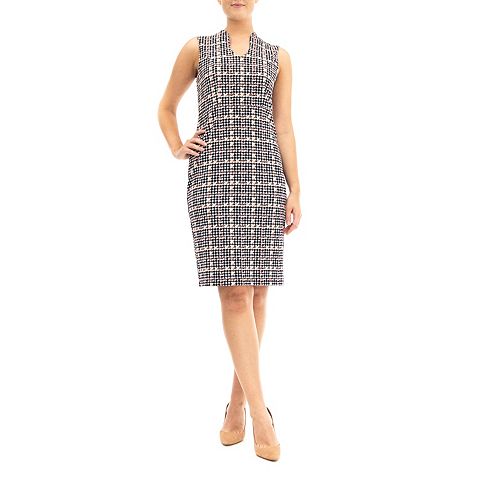 Женские платья Nina Leonard Women's Nina Leonard U-Neck Midi Sheath Dress
