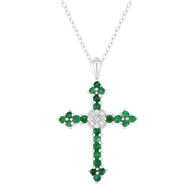 Kohl's diamond cross deals necklace