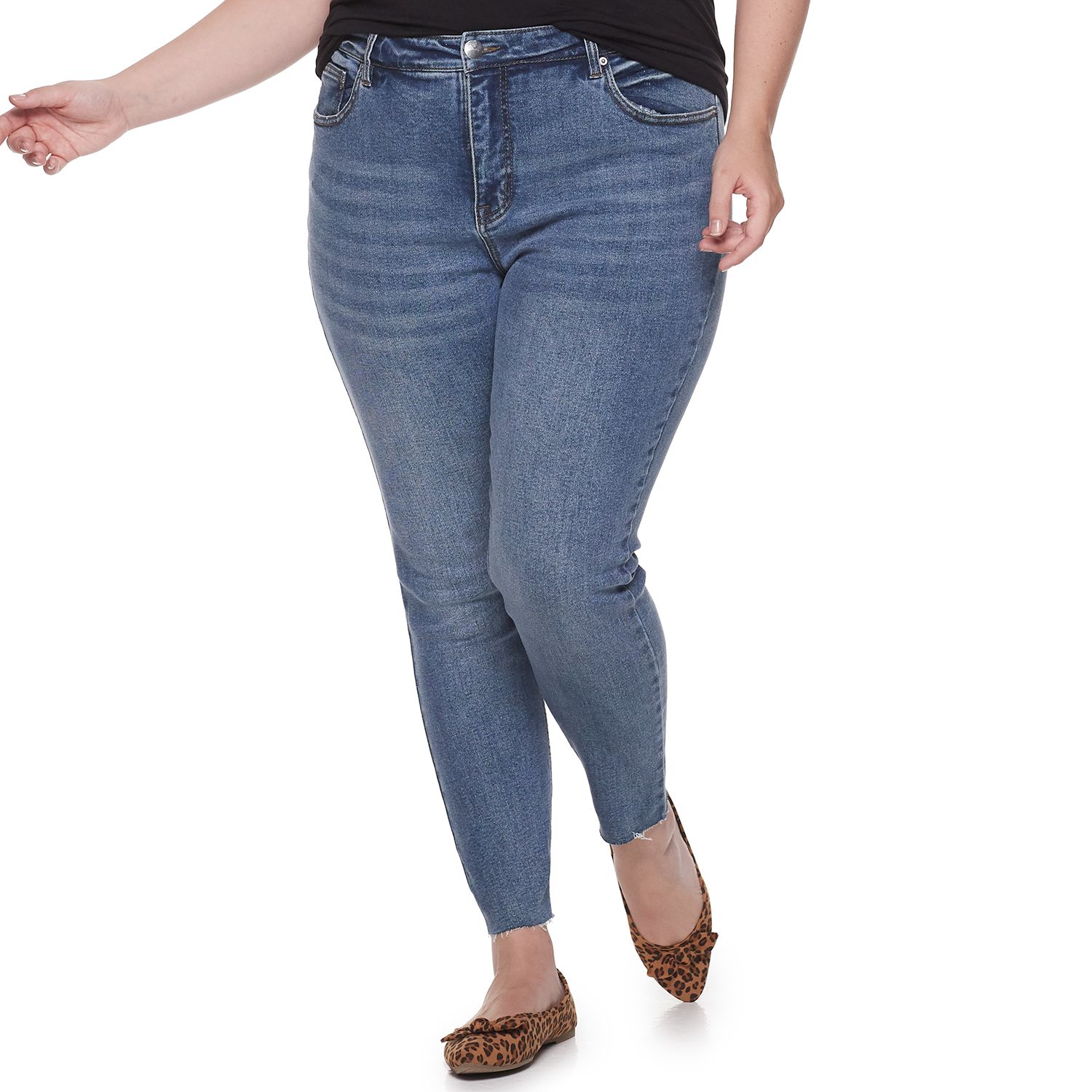 high rise ankle skinny jeans