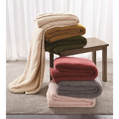 Brooklyn Loom Marshmallow Sherpa Blanket
