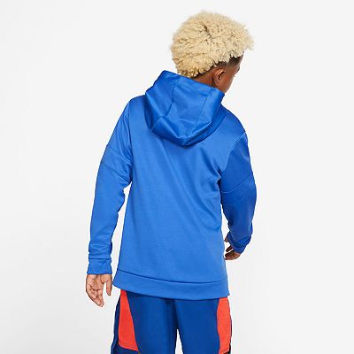 Boys 8 20 Nike Baseball Dri FIT Therma Training Fleece Pullover Hoodie