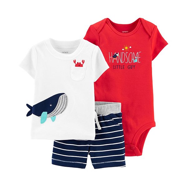 Baby Boy Carter's 3-Piece Whale Little Short Set