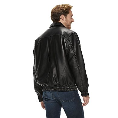 Men's Vintage Leather Lambskin Bomber Jacket