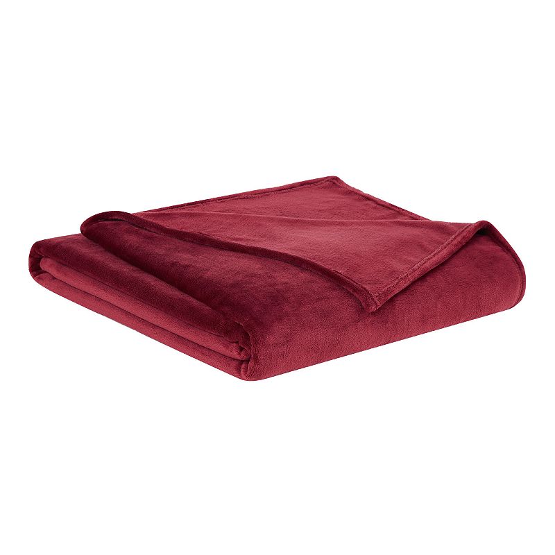 Truly Soft Velvet Plush Blanket, Red, King