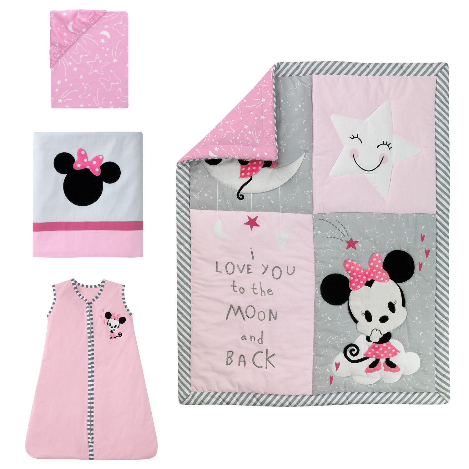 minnie crib bedding set