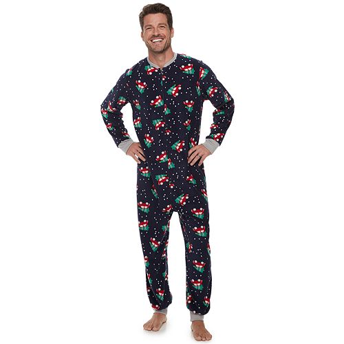 Men's Jammies For Your Families Home For The Holidays Microfleece One ...