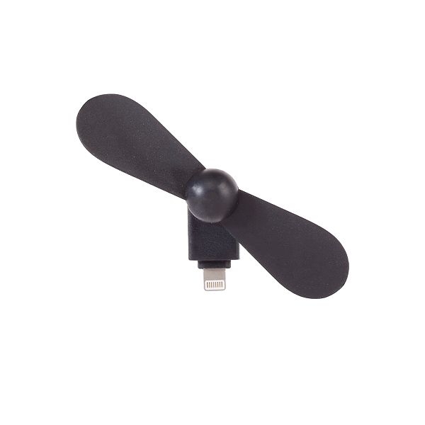 Kikkerland Black Phone Fan