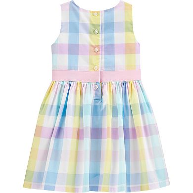 Toddler Girl Carter's Plaid Sateen Dress