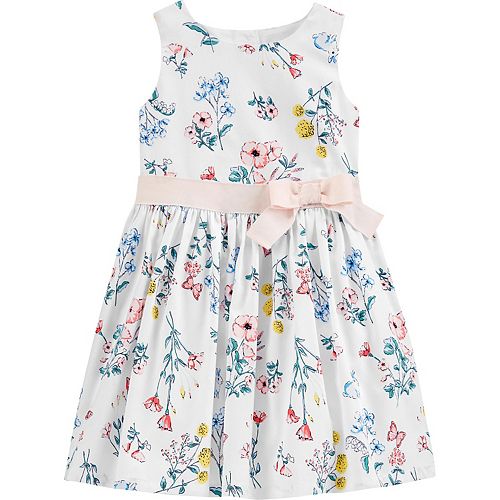Toddler Girl Carter's Floral Sateen Dress