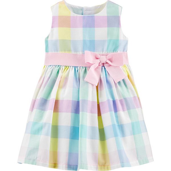 Baby Girl Carter s Plaid Sateen Dress