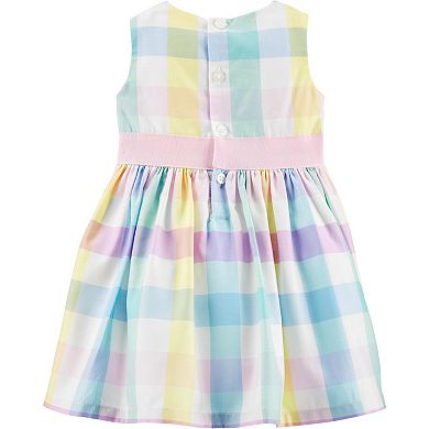 Baby Girl Carter's Plaid Sateen Dress