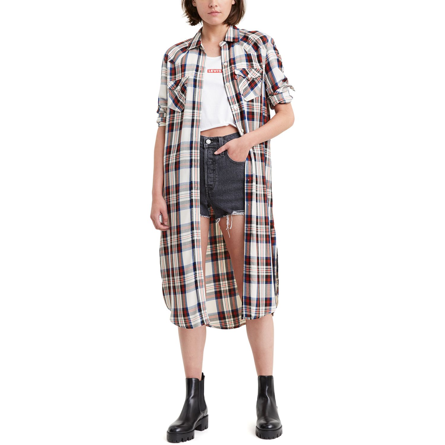 levi shirt dress