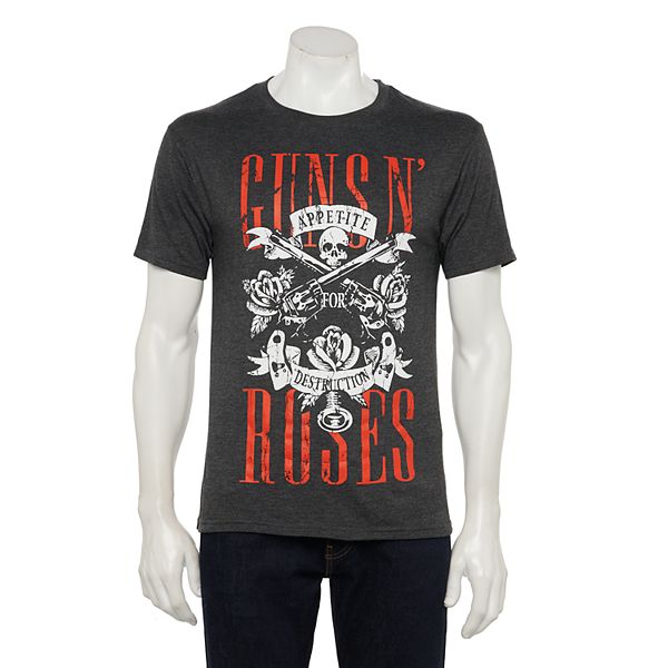 Guns and best sale roses graphic tee