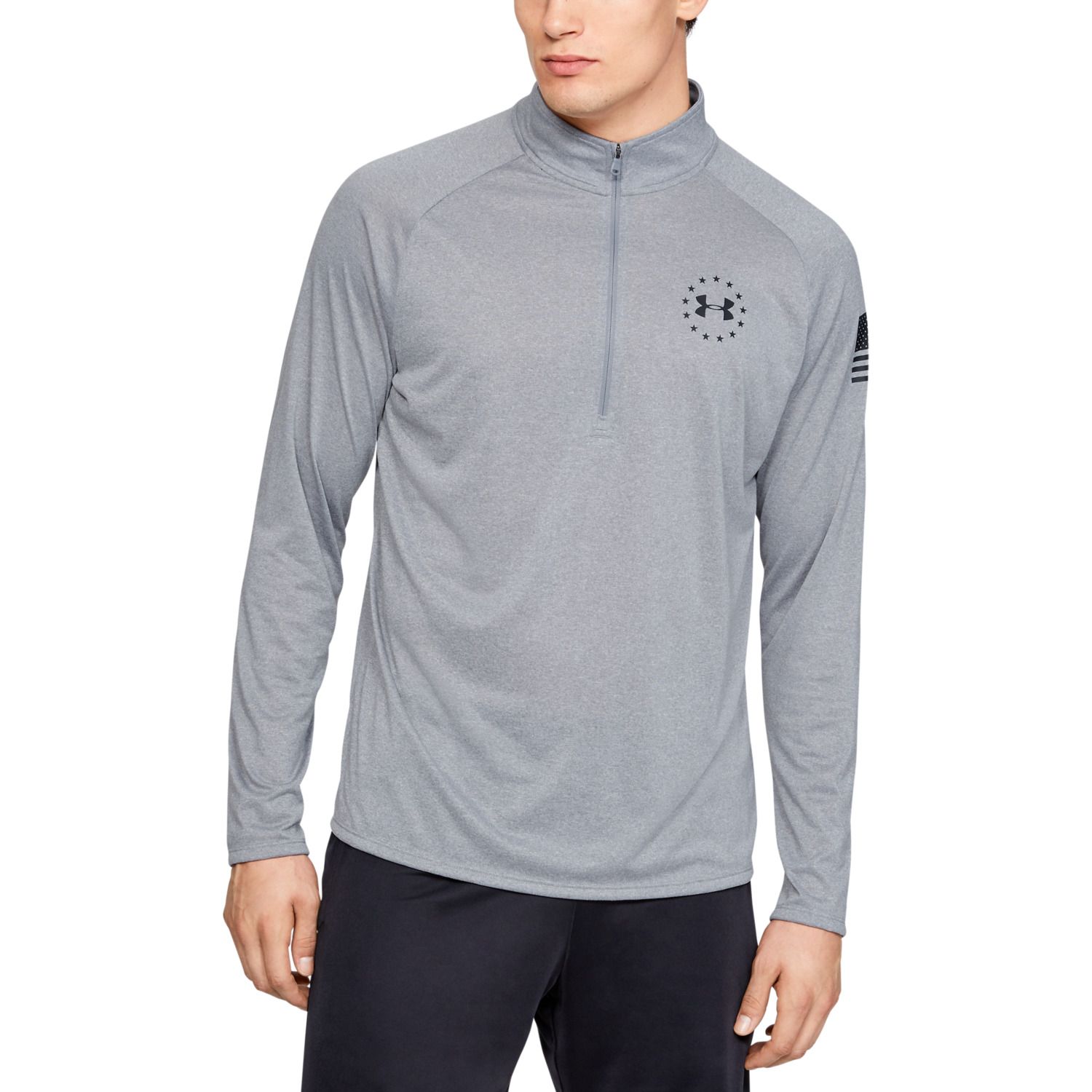 under armour camo half zip pullover