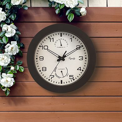 La Crosse Technology Equity by La Crosse 10-Inch Indoor/Outdoor Waylon Wall Clock