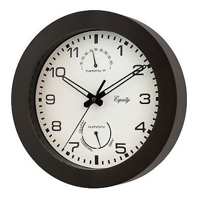 La Crosse Technology Equity by La Crosse 10-Inch Indoor/Outdoor Waylon Wall Clock