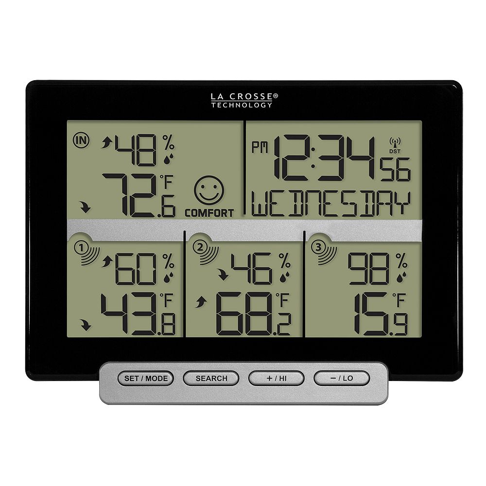 La Crosse Technology 3-Channel Wireless Temperature Station with Sensors