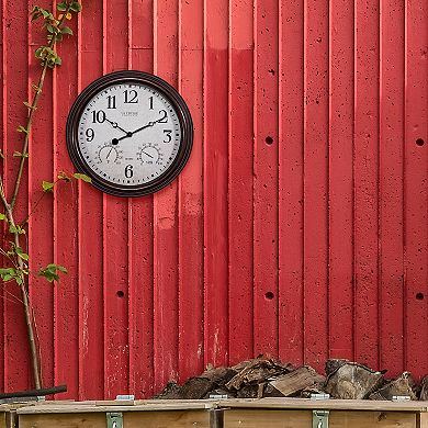 La Crosse Technology Indoor/Outdoor Wall Clock with Temperature & Humidity