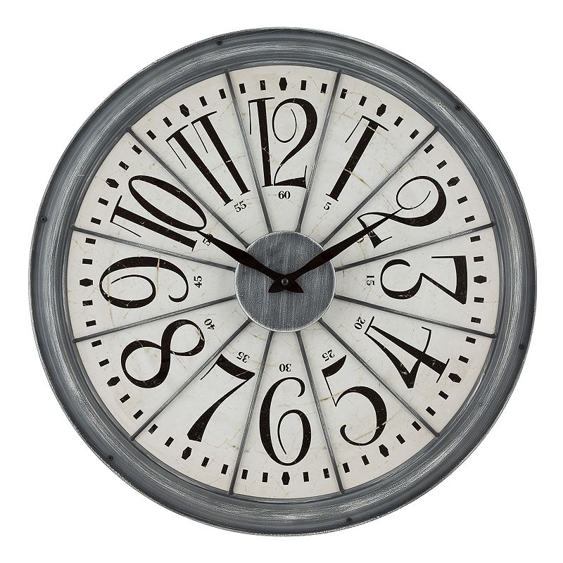 LaCrosse Technology 20-Inch Alice Quartz Wall Clock, Grey