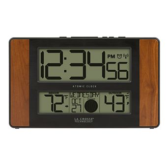 La Crosse Technology Atomic Digital Clock with Temperature & Moon Phase