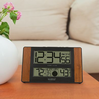 La Crosse Technology Atomic Digital Clock with Temperature & Moon Phase