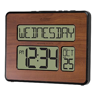 La Crosse Technology Atomic Full Calendar Digital Clock with Extra Large Digits