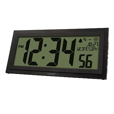 La Crosse Technology 15-Inch LCD Textured Atomic Clock