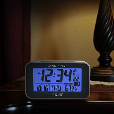 La Crosse Technology Atomic Digital Alarm Clock with Temp & Moon Phase