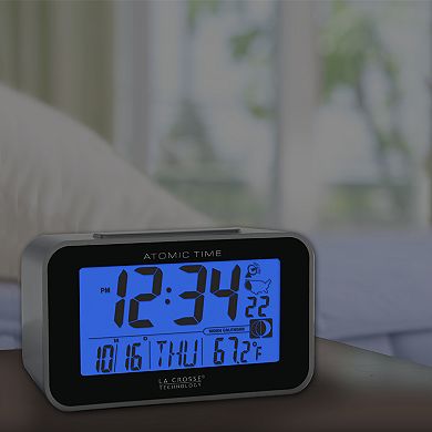 La Crosse Technology Atomic Digital Alarm Clock with Temp & Moon Phase