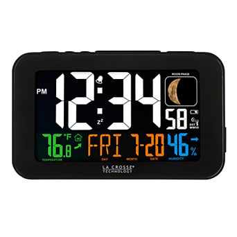 La Crosse Technology Color LED Alarm Clock with USB Charging Port
