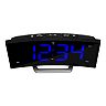 La Crosse Technology 1.8-Inch Curved Blue LED Atomic Dual Alarm Clock