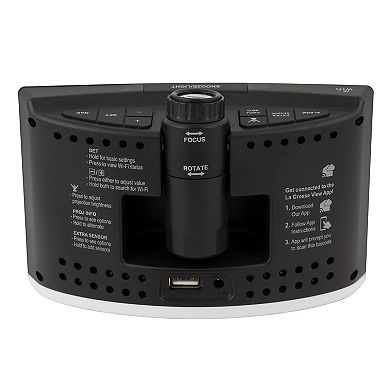 La Crosse Technology WiFi Projection Alarm Clock with AccuWeather Forecast