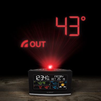 La Crosse Technology WiFi Projection Alarm Clock with AccuWeather Forecast