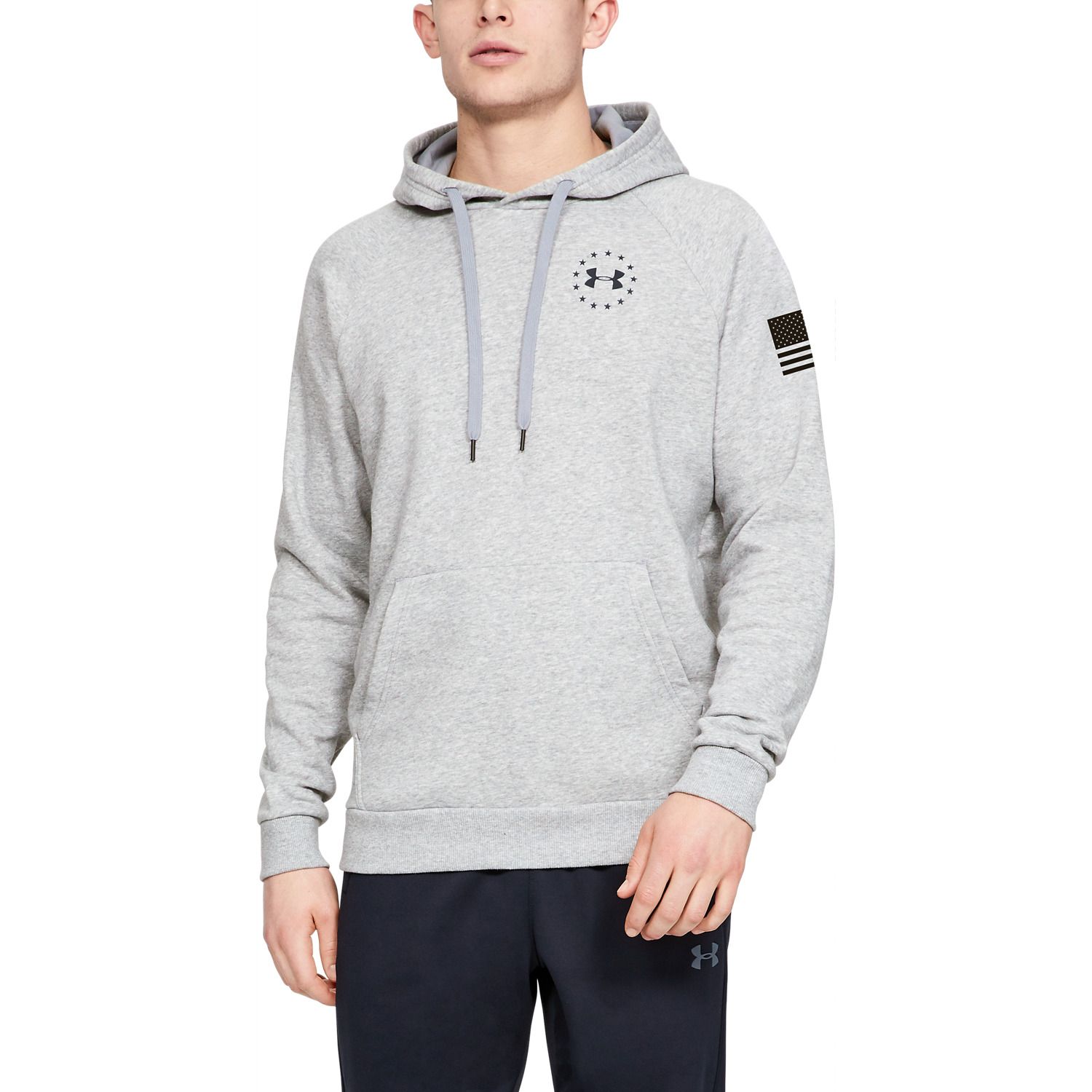 under armour men's freedom tech terry fabric hoodie