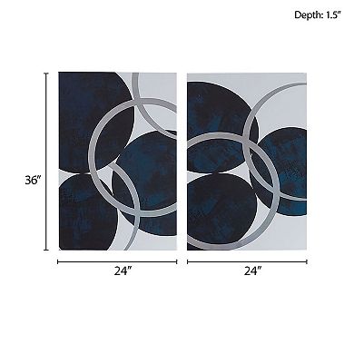 INK+IVY Celestial Orbit Canvas Wall Art 2-piece Set