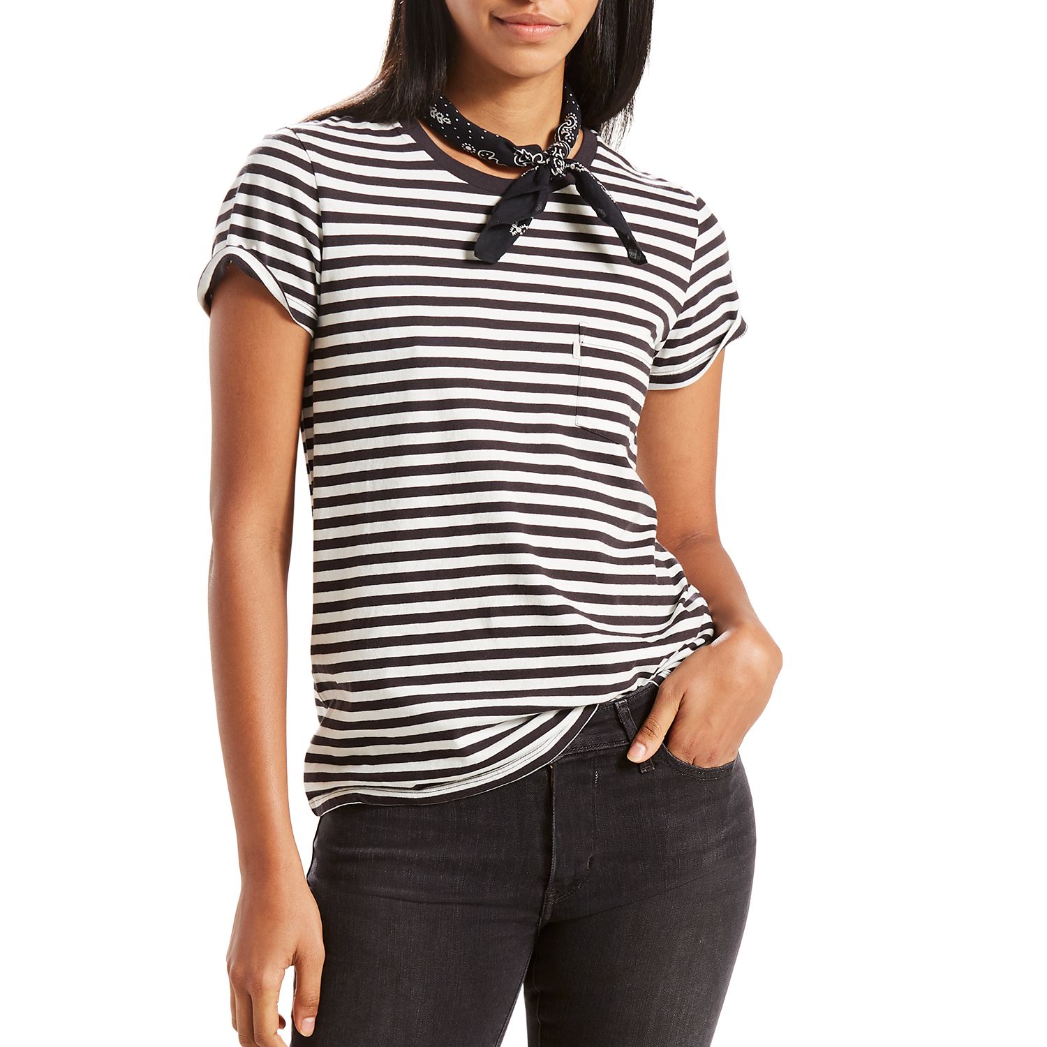 levis pocket t shirt women's