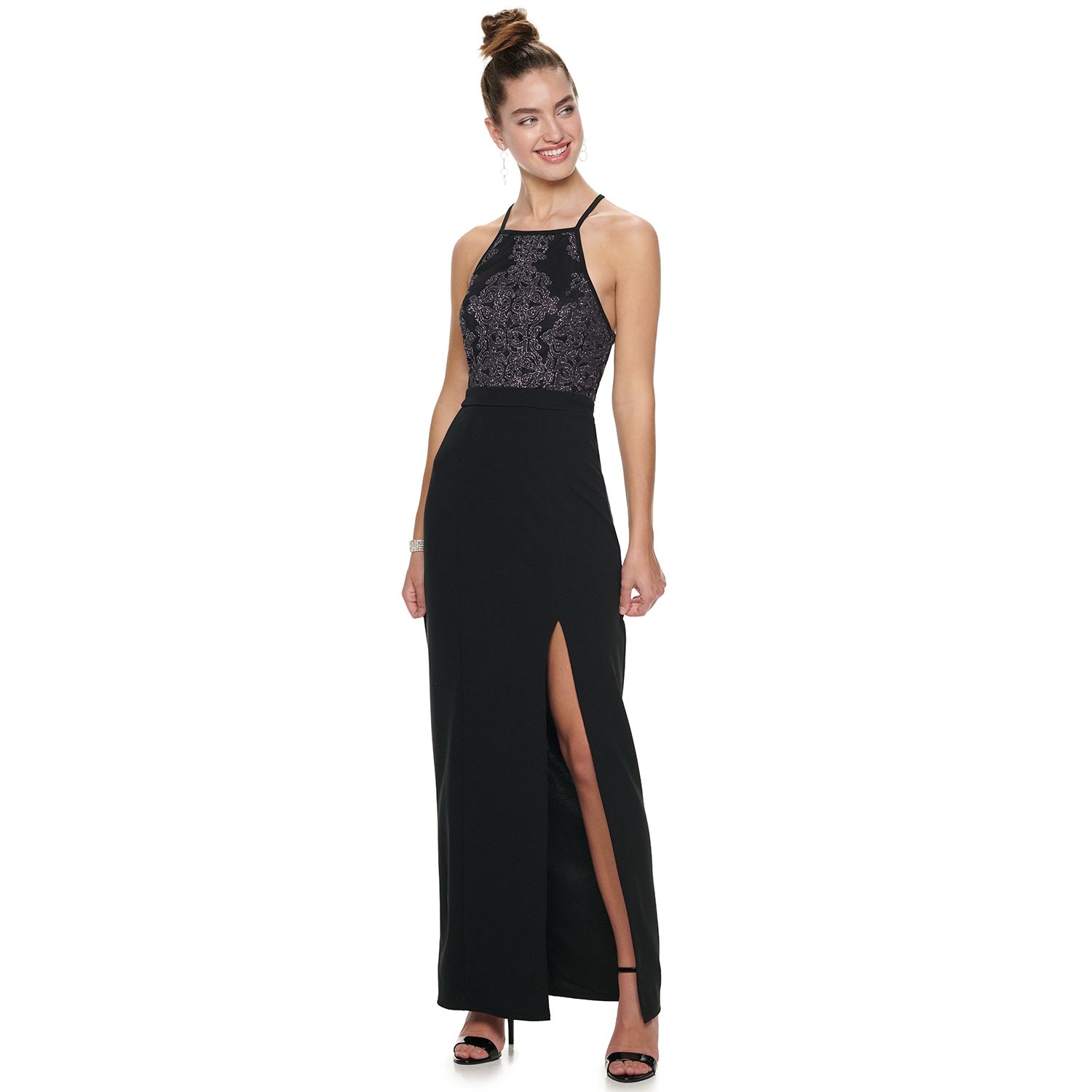 kohls black formal dresses