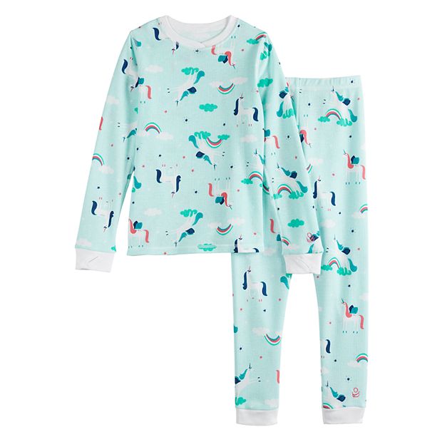 Girls 4 16 Cuddl Duds Thermal 2 Piece Base Layer Set
