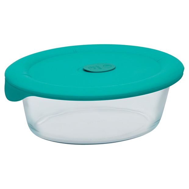 Pyrex 860ml glass food lunchbox with custom lid